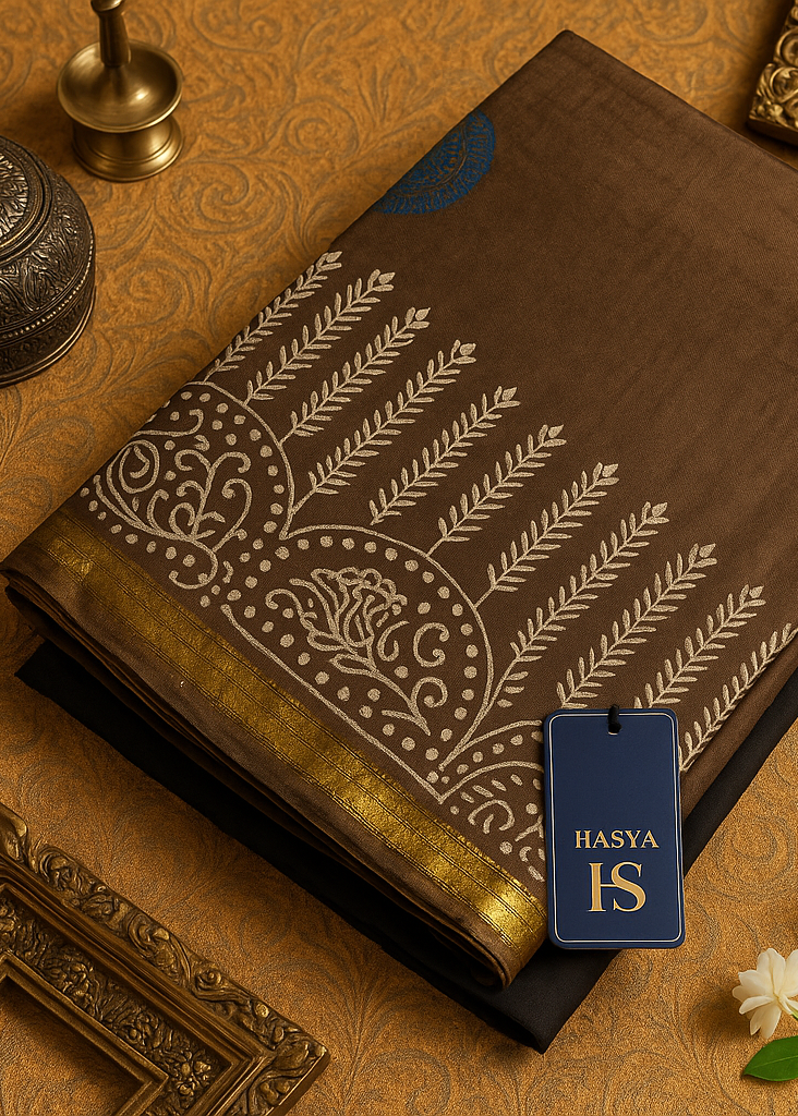Bhoomi Ambar Maheshwari Block Print Saree