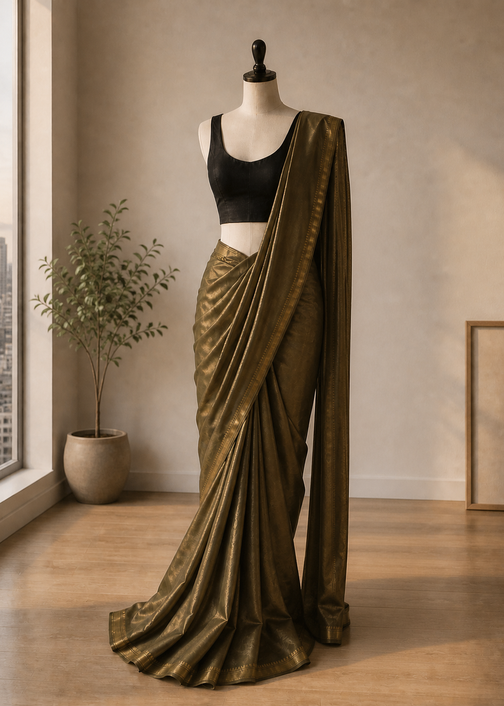 Zaitoon Mangalgiri Cotton Saree