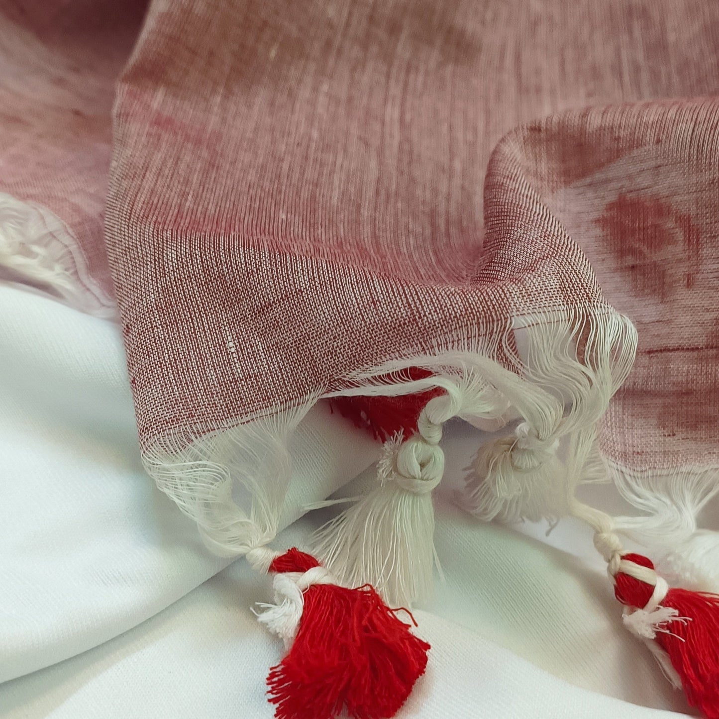 Dusky Dahlia Mul Cotton Saree