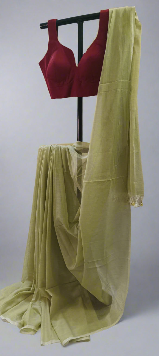 Aam Pata Mul Cotton Saree