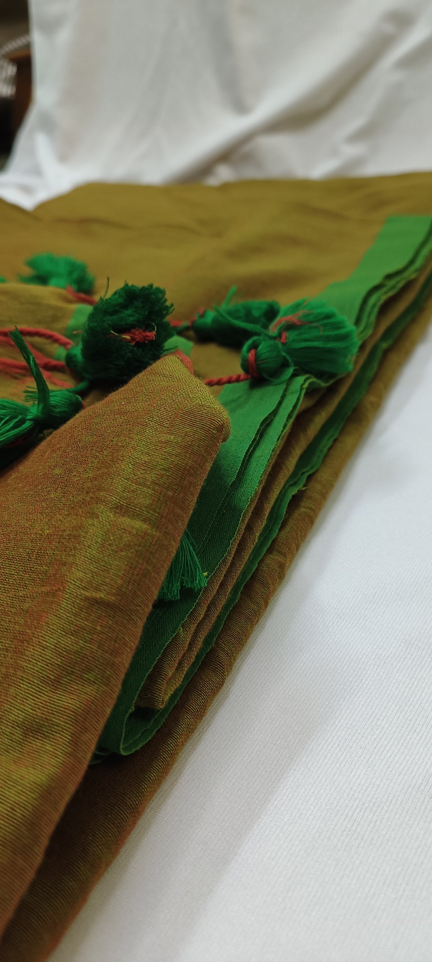 Tamarind Bark Mul Cotton Saree