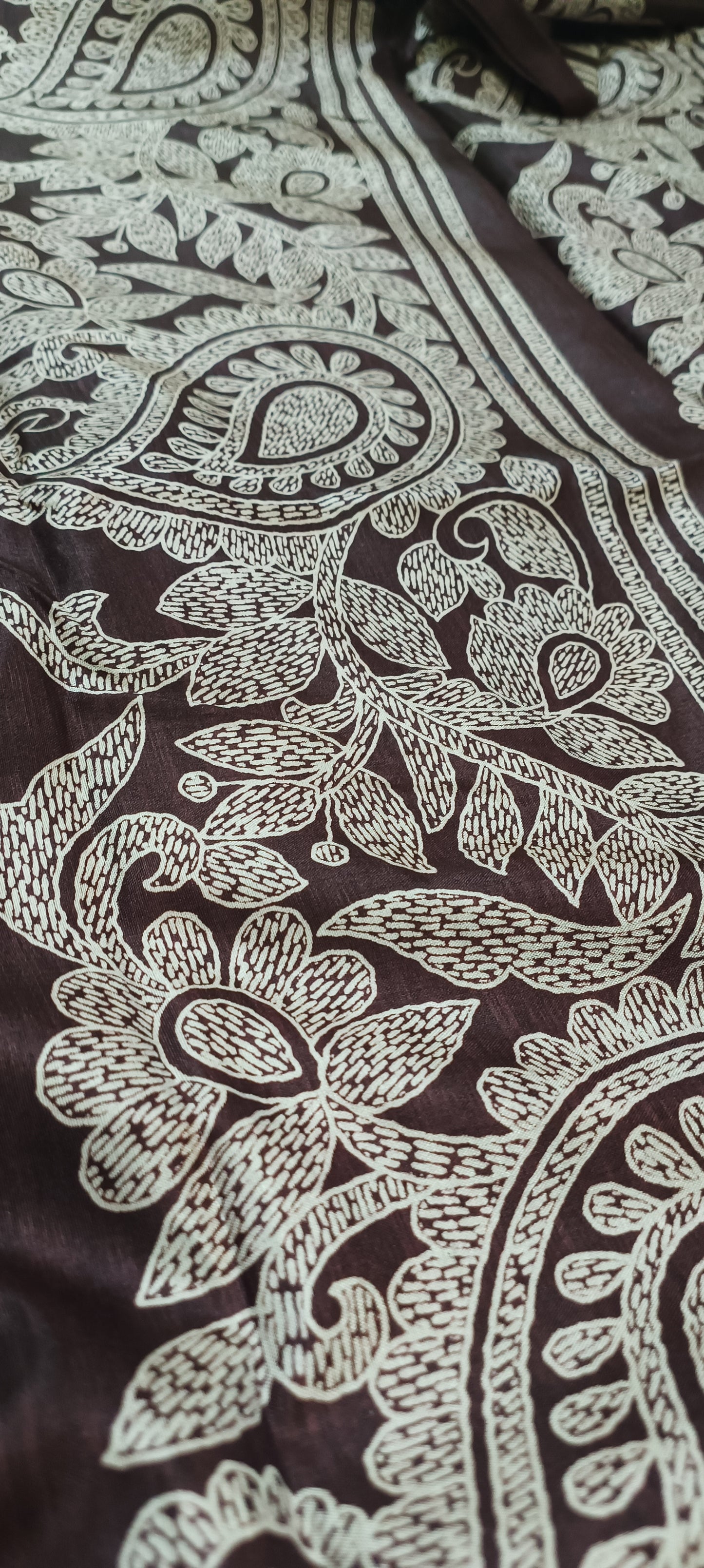 Kashi Maroon Pure Silk-Cotton Saree