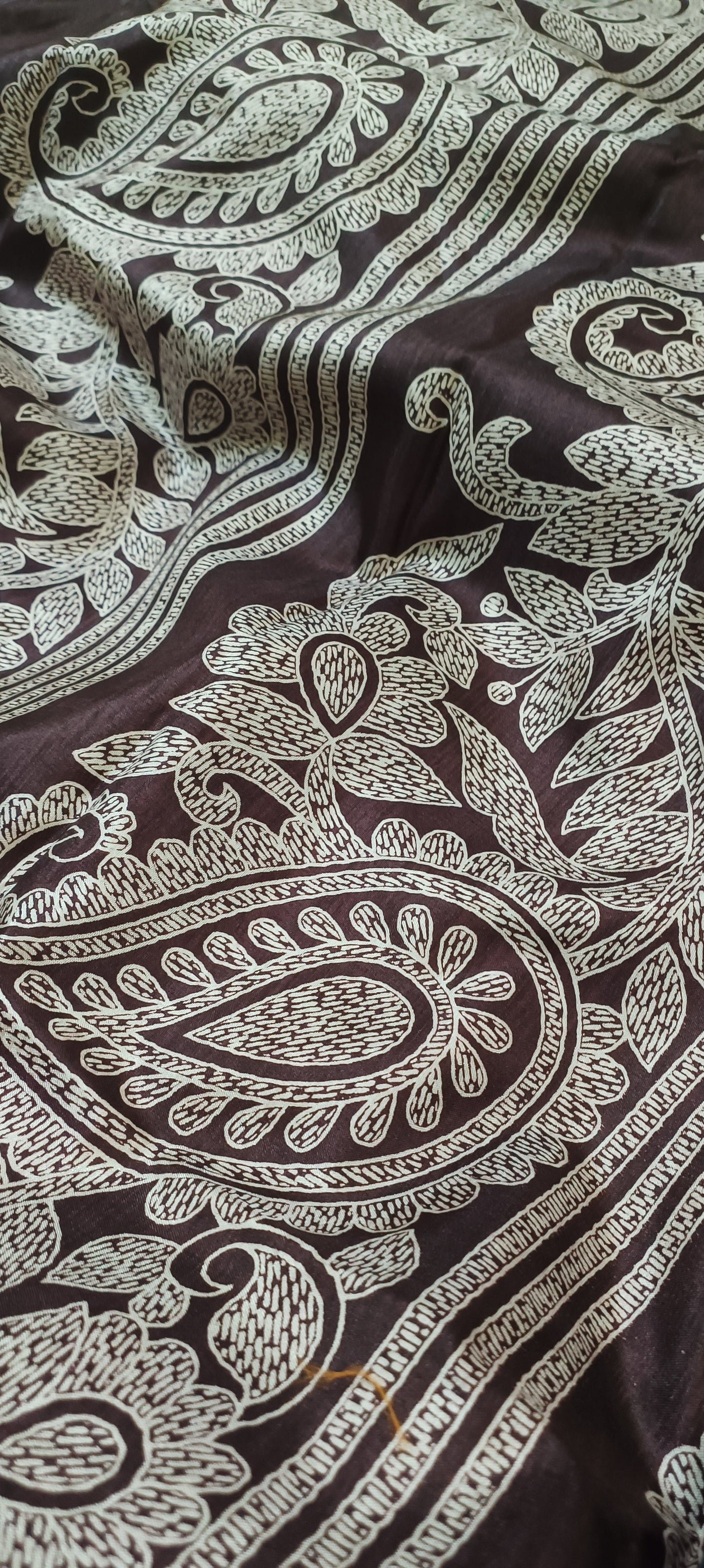 Kashi Maroon Pure Silk-Cotton Saree