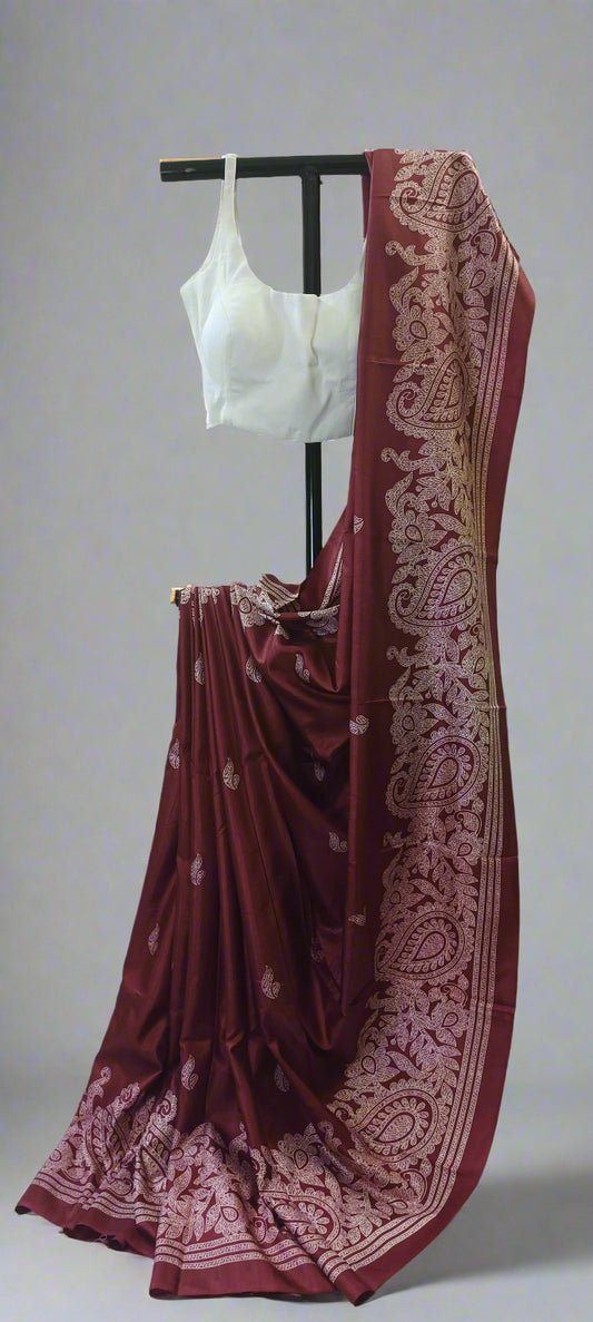 Bodh Raat Pure Silk-Cotton Blend Saree