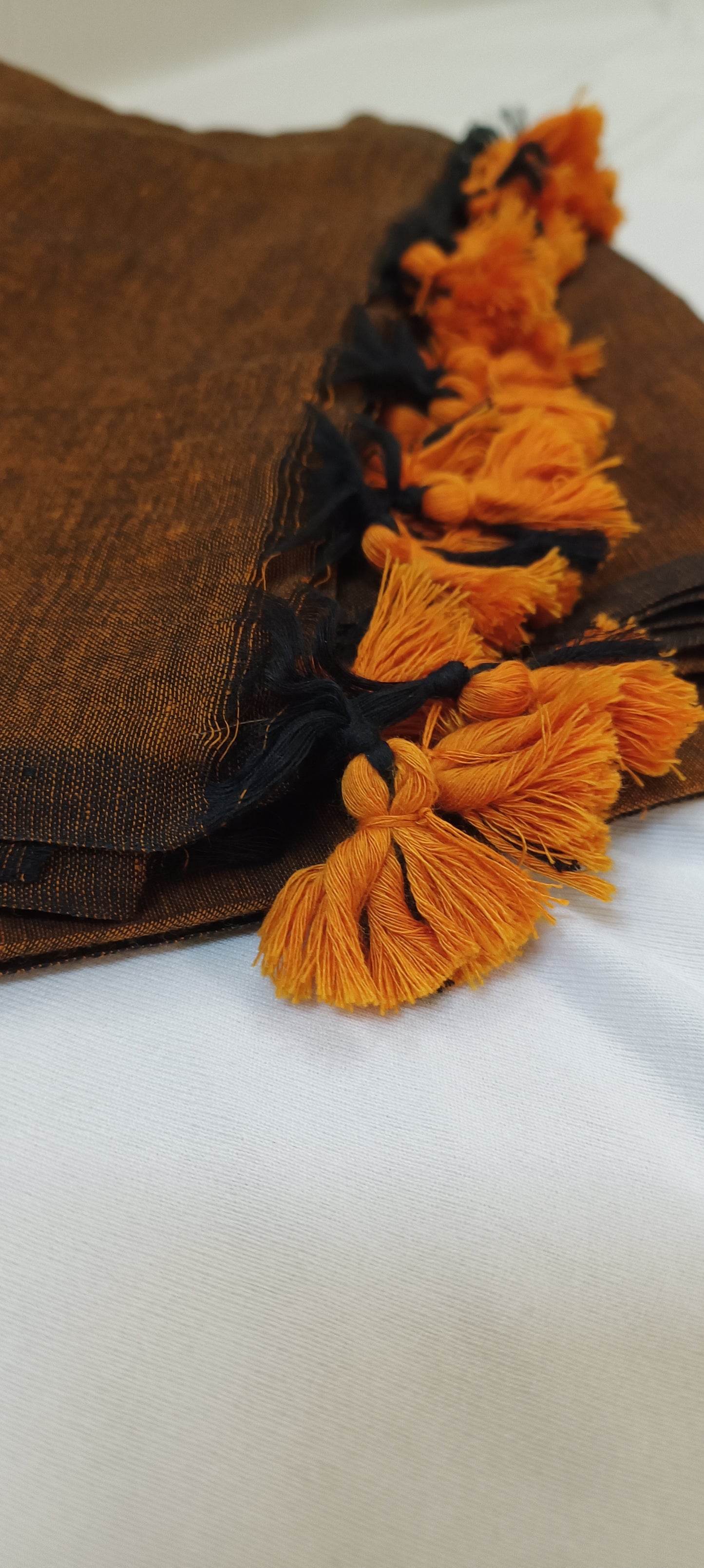 Gerua Sindoor Mul Cotton Saree