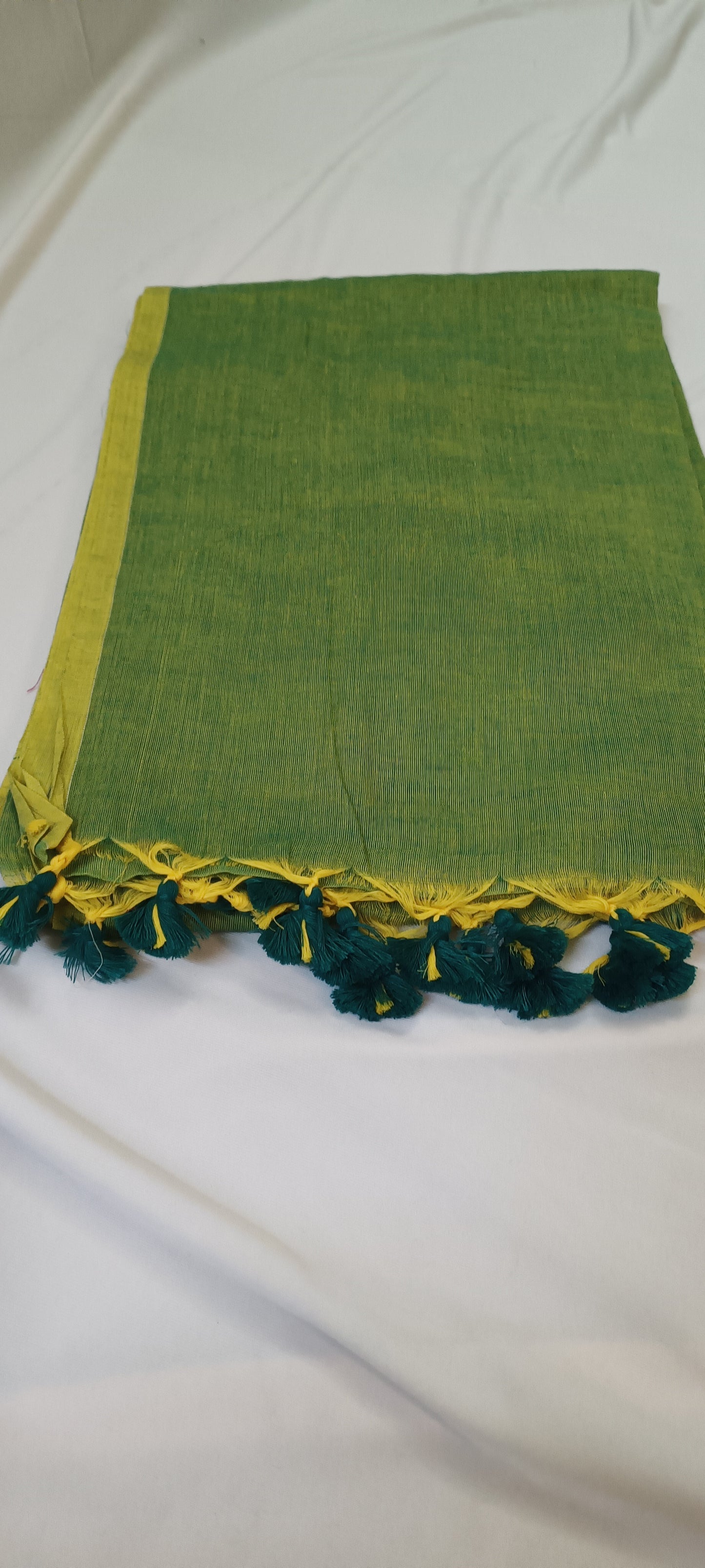 Lime Grove Mul Cotton Saree