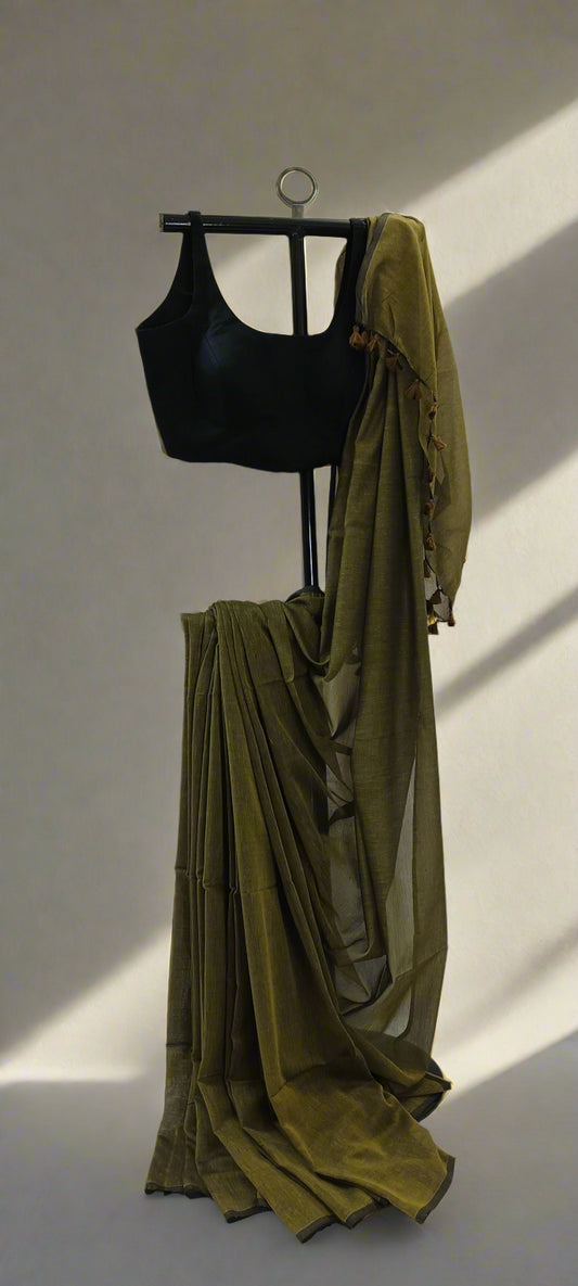 Pahaadi Baani Mul Cotton Saree