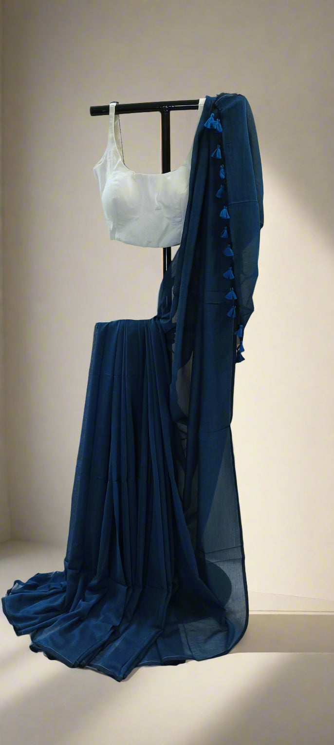 Neelkaal Mul Cotton Saree