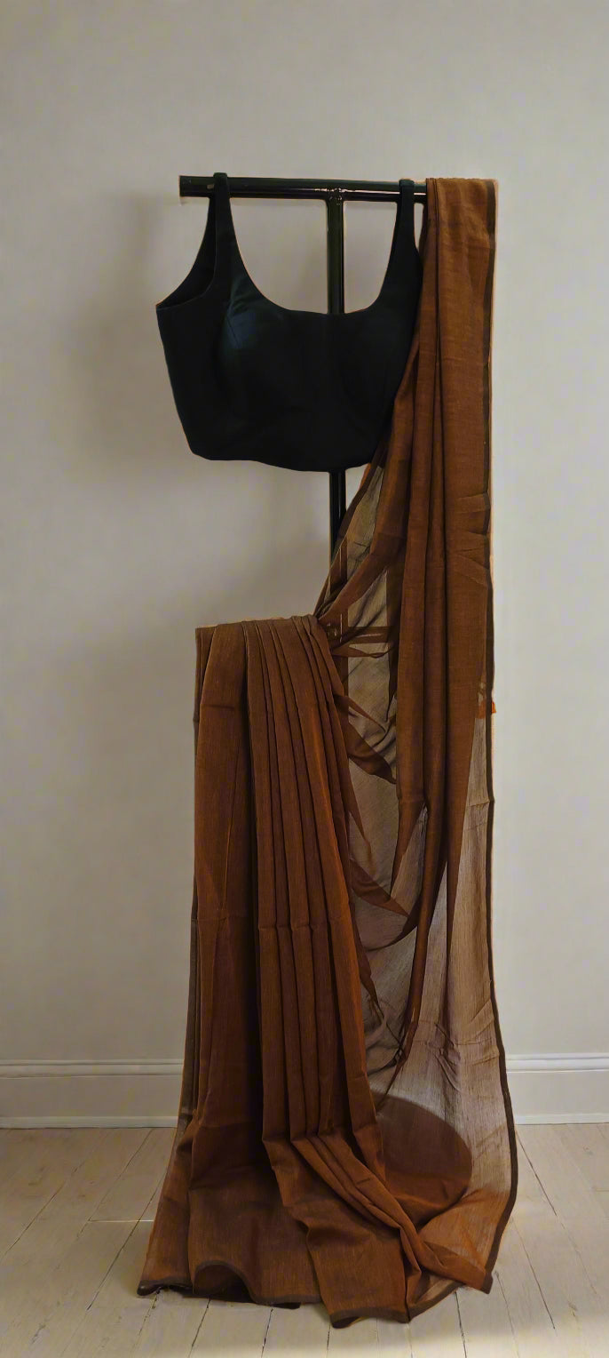 Gerua Sindoor Mul Cotton Saree