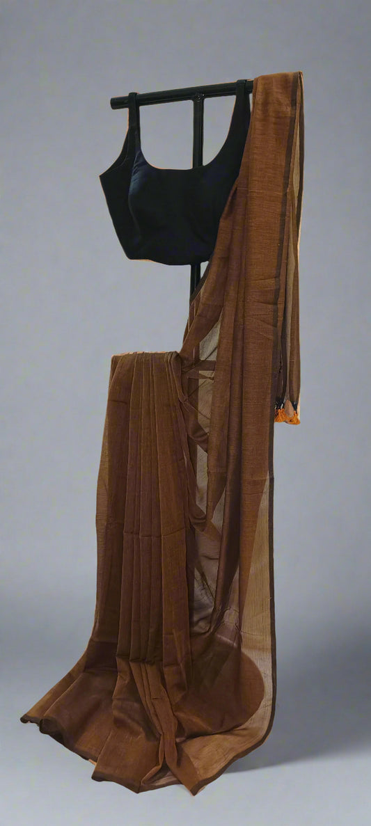 Gerua Sindoor Mul Cotton Saree