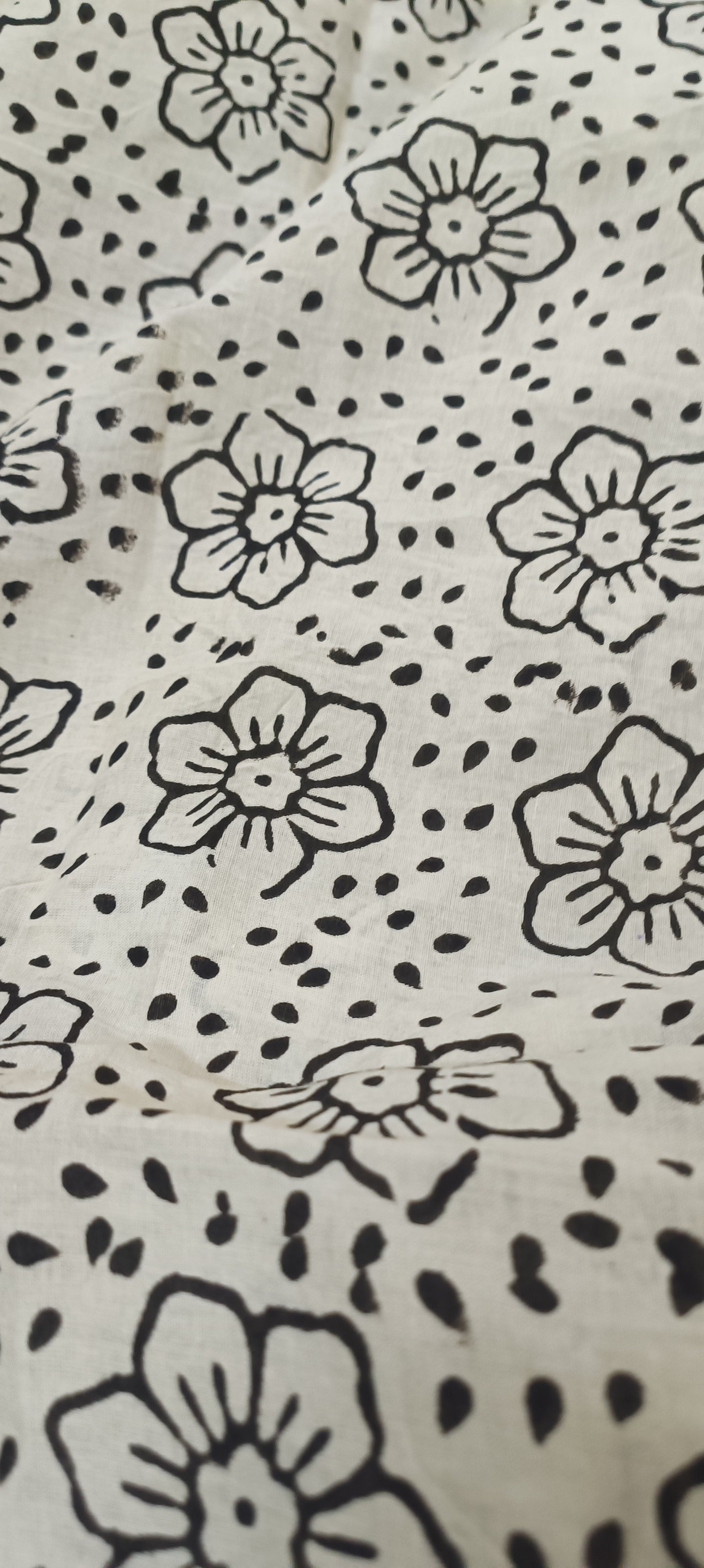 Moon-Ink Maheshwari Dhabu Print Saree