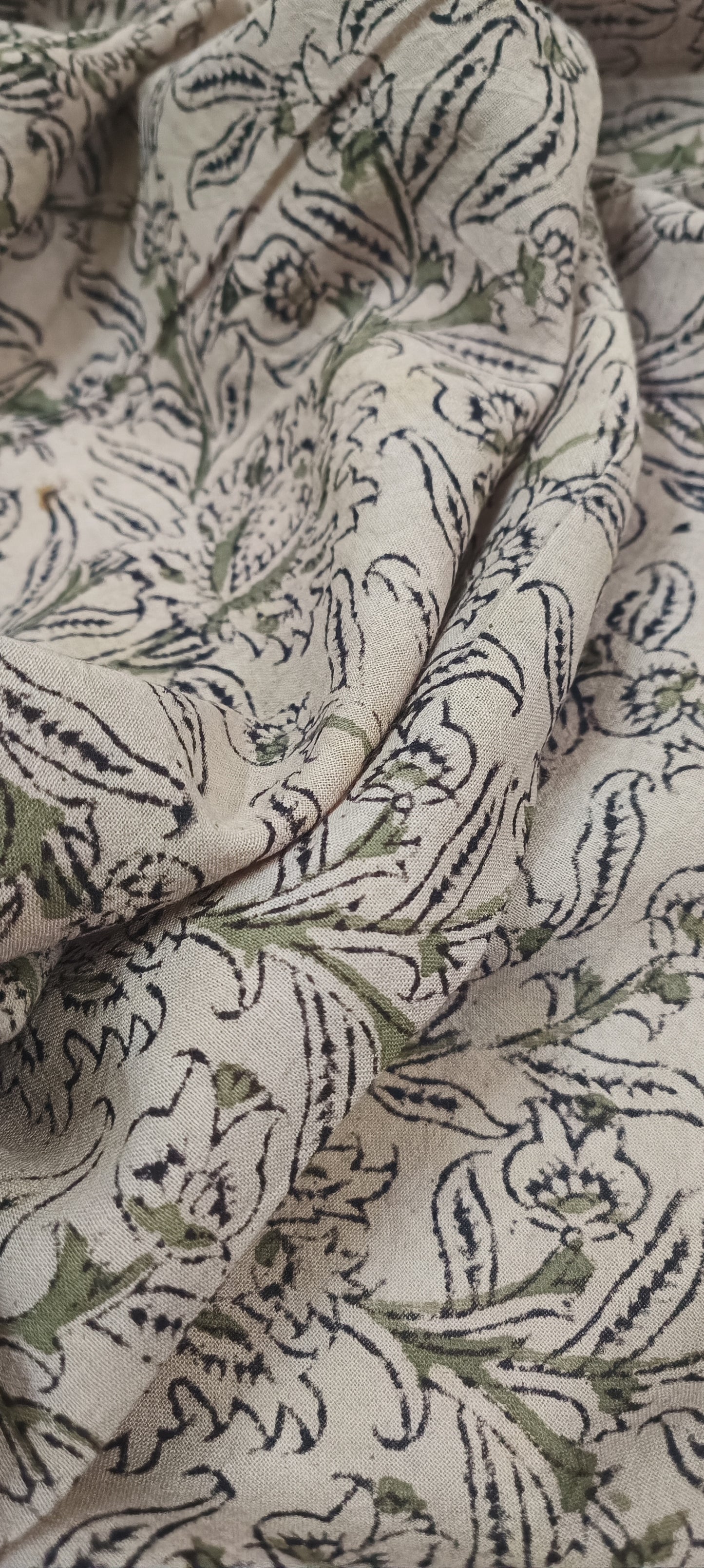 Sand Mahogany Kalamkari Cotton Saree