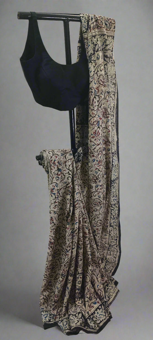 Raktika Kalamkari Cotton Saree