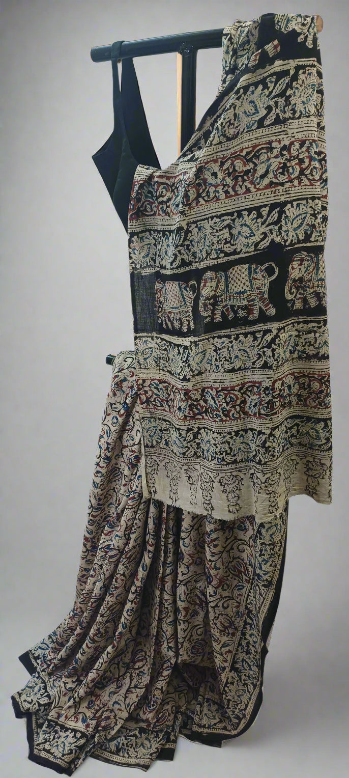 Raktika Kalamkari Cotton Saree