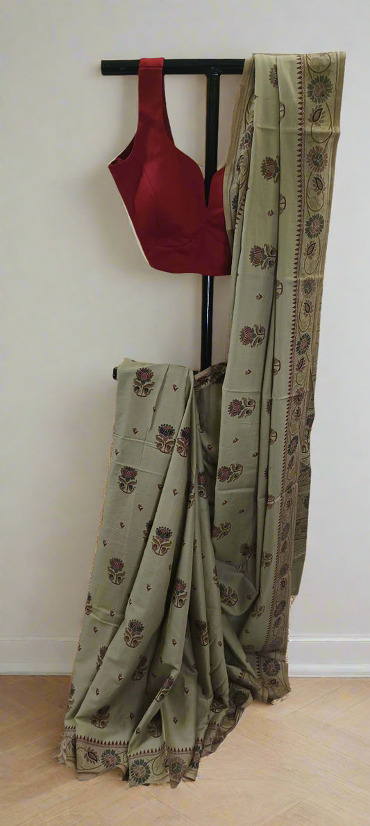 Kamala Dhwoni Handwoven Cotton Saree