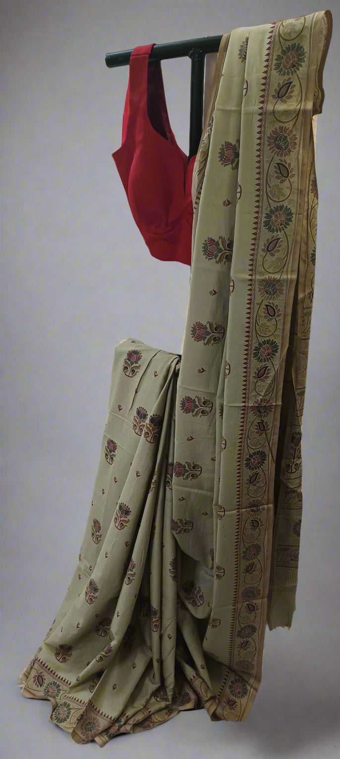 Kamala Dhwoni Handwoven Cotton Saree
