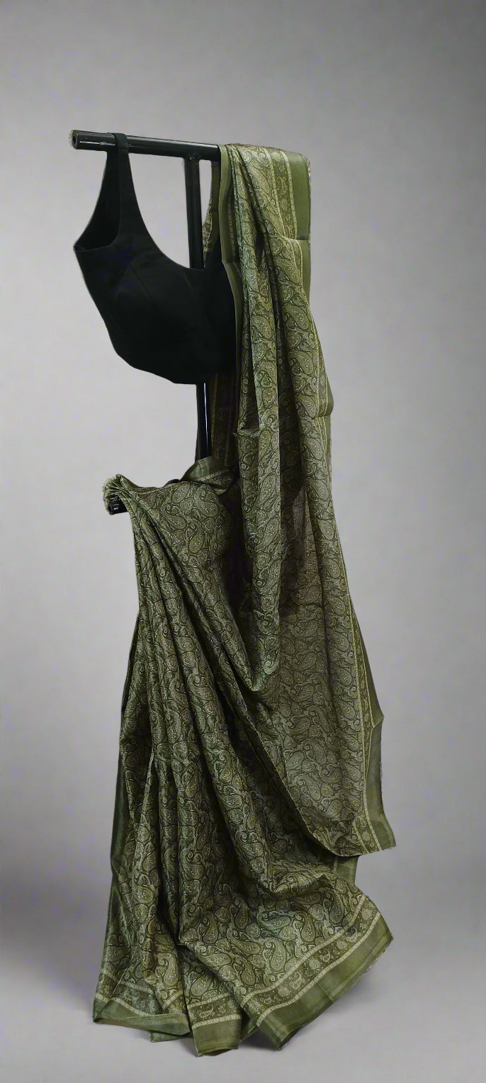 Vatika Varn Paisley Cotton Silk Saree