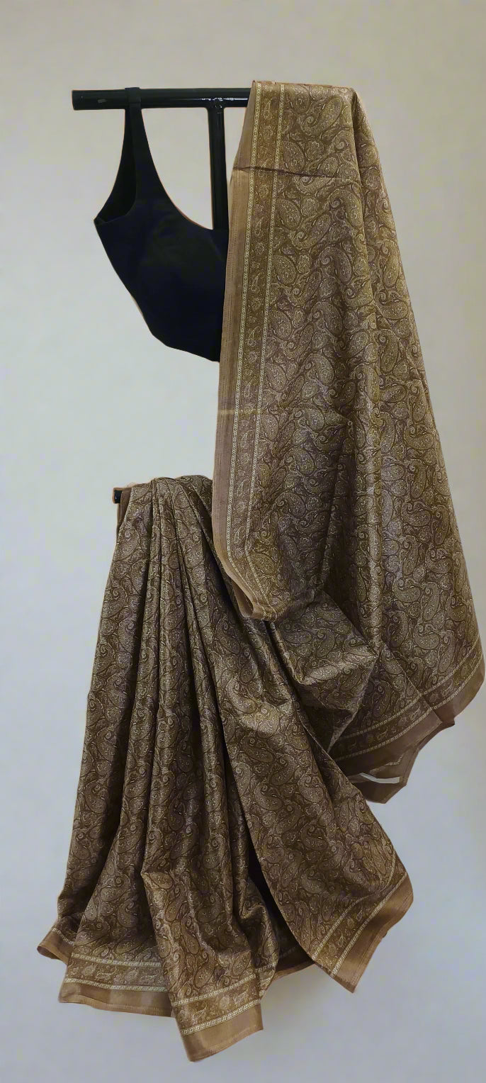 Mridvan Paisley Cotton Silk Saree