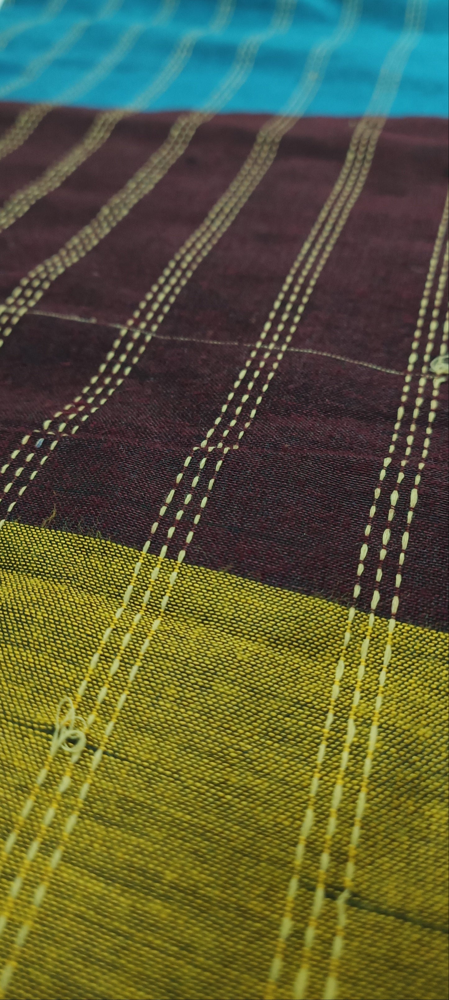 Twilight Soil Katha Cotton Saree