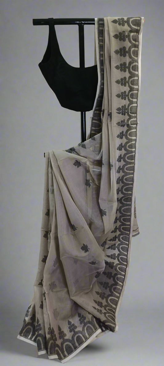 Chhaya Dhool Soft Jamdani Cotton Saree