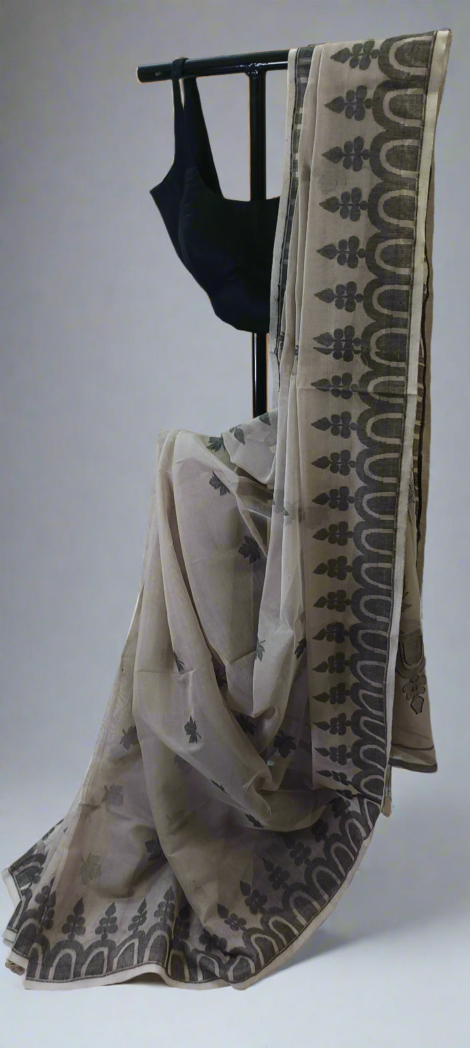 Chhaya Dhool Soft Jamdani Cotton Saree