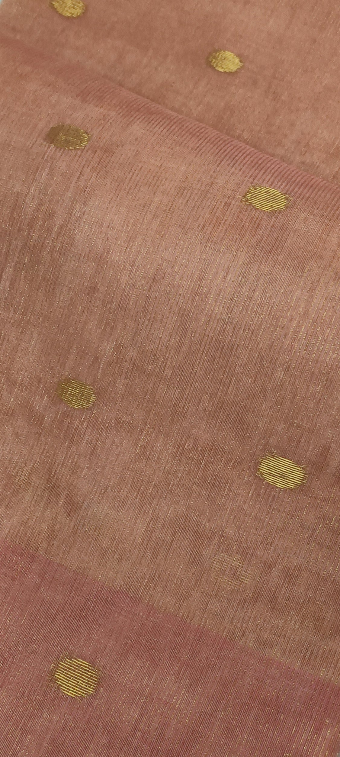 Sondhi Gulabi Tissue Muslin Saree