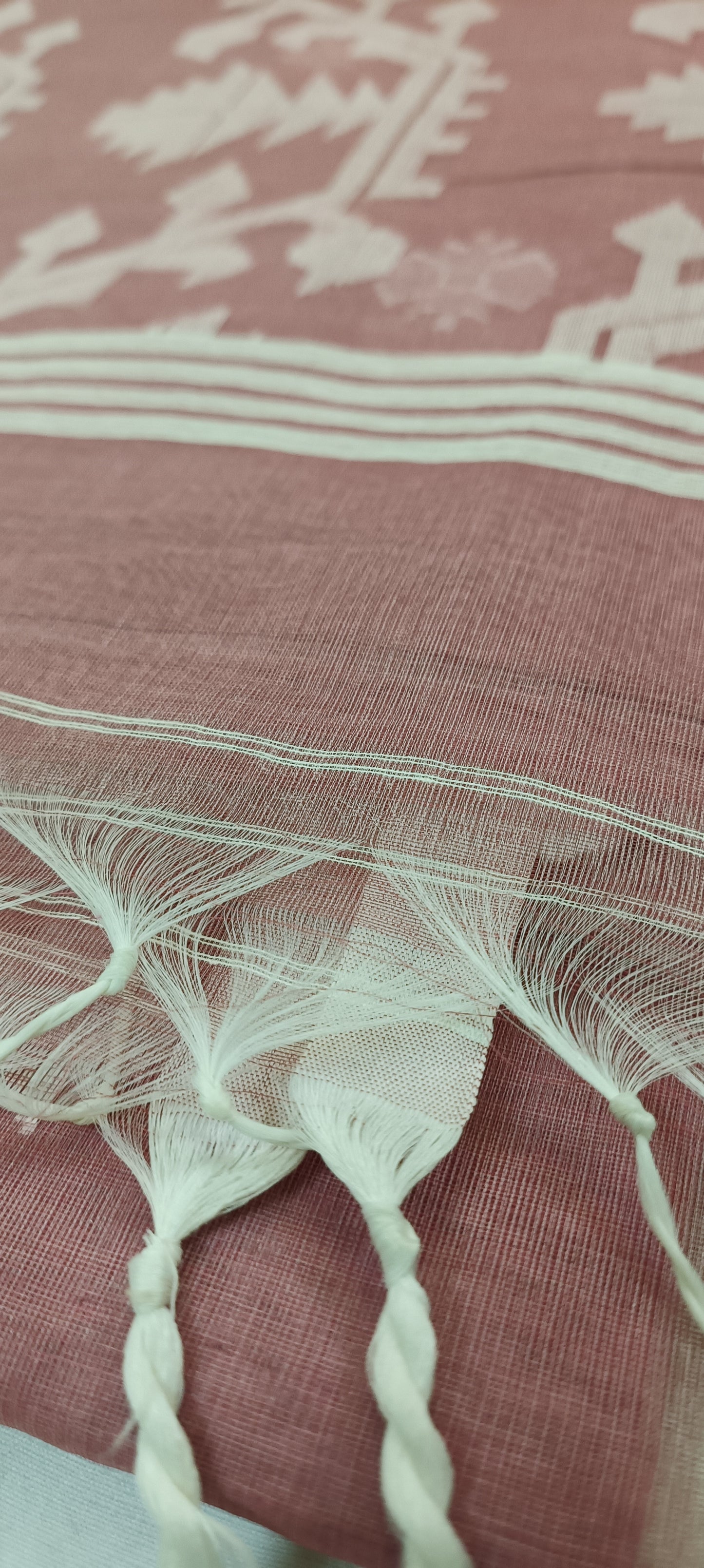 Gulaba Reet Muslin Organza Saree