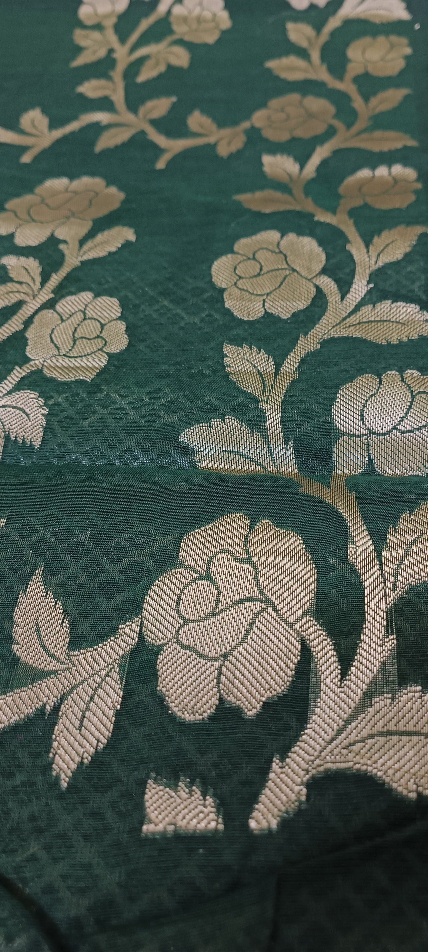 Raatgulab Muga Linen-Silk-Cotton Saree