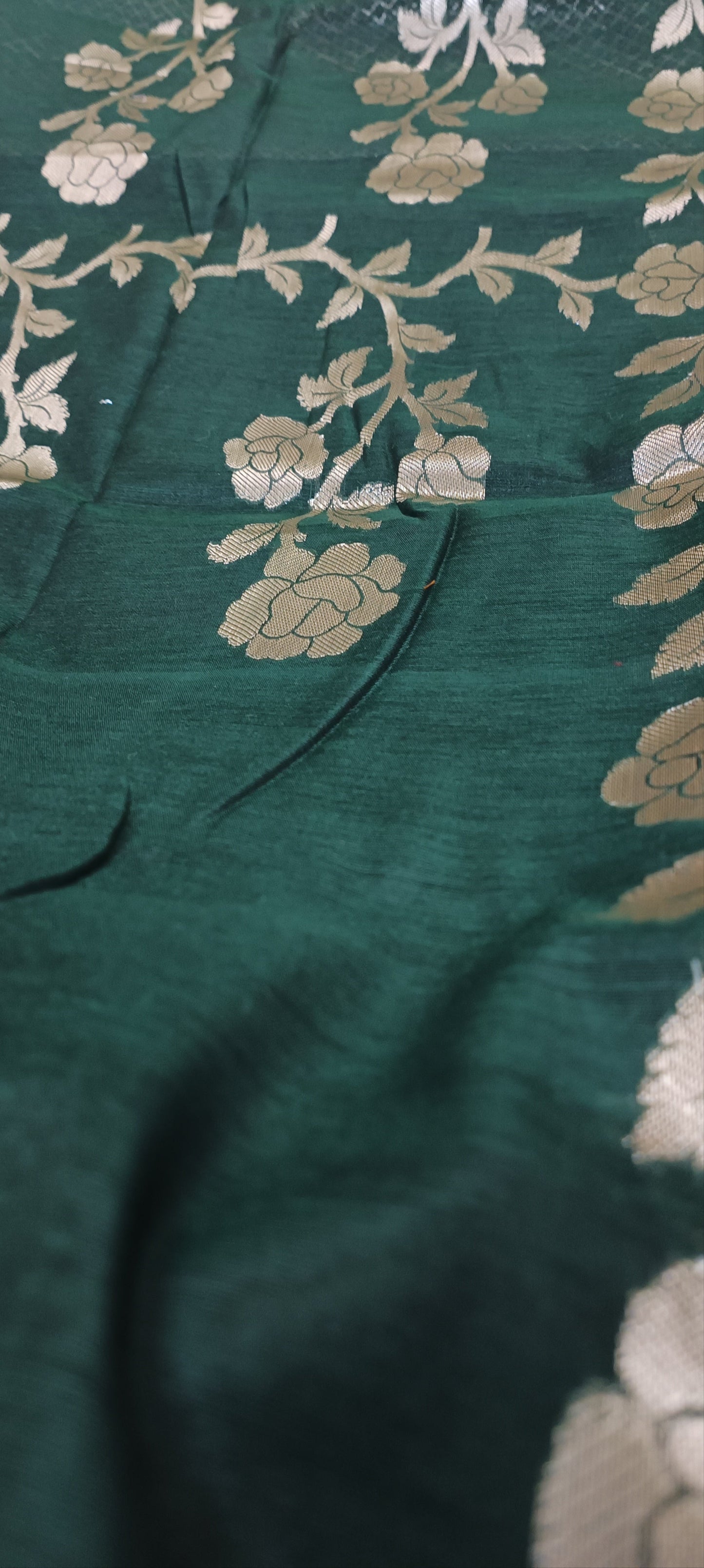 Raatgulab Muga Linen-Silk-Cotton Saree