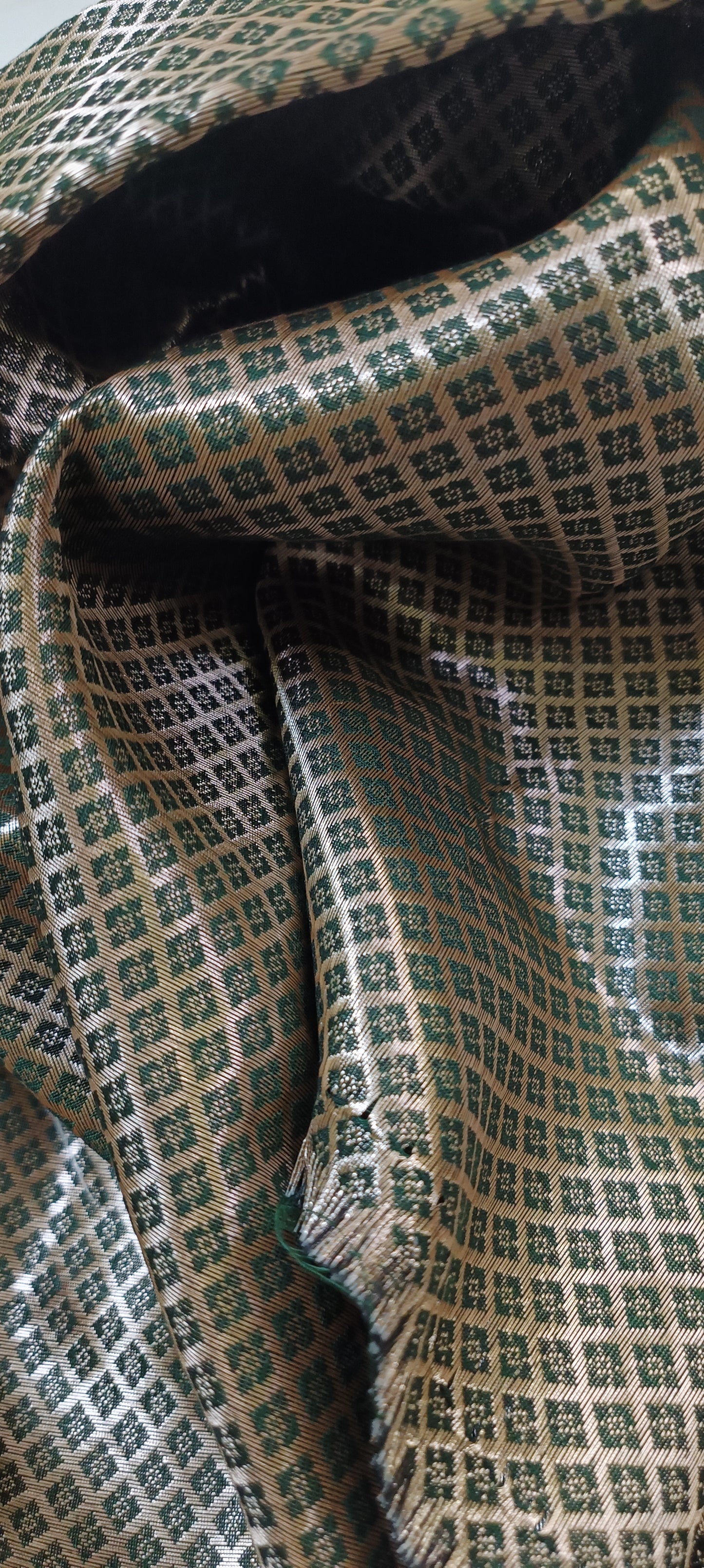 Raatgulab Muga Linen-Silk-Cotton Saree