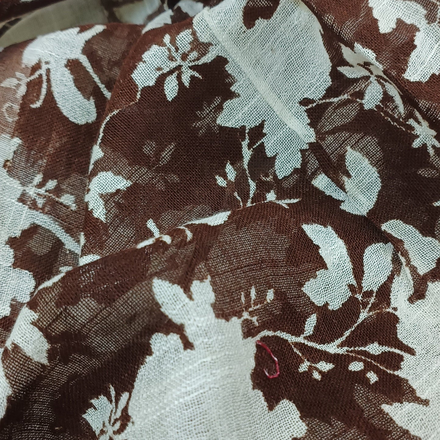 Mudleaf Ajrakh Linen Saree
