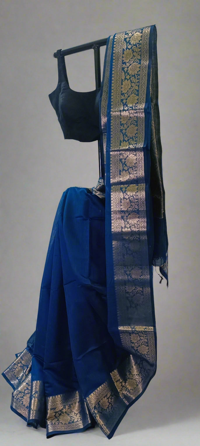 Neelratna Bishnupuri Linen- Silk-Cotton Saree