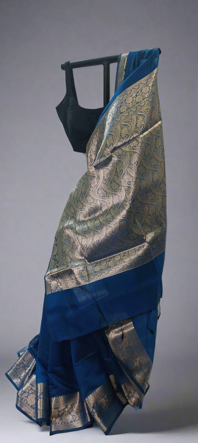Neelratna Bishnupuri Linen- Silk-Cotton Saree