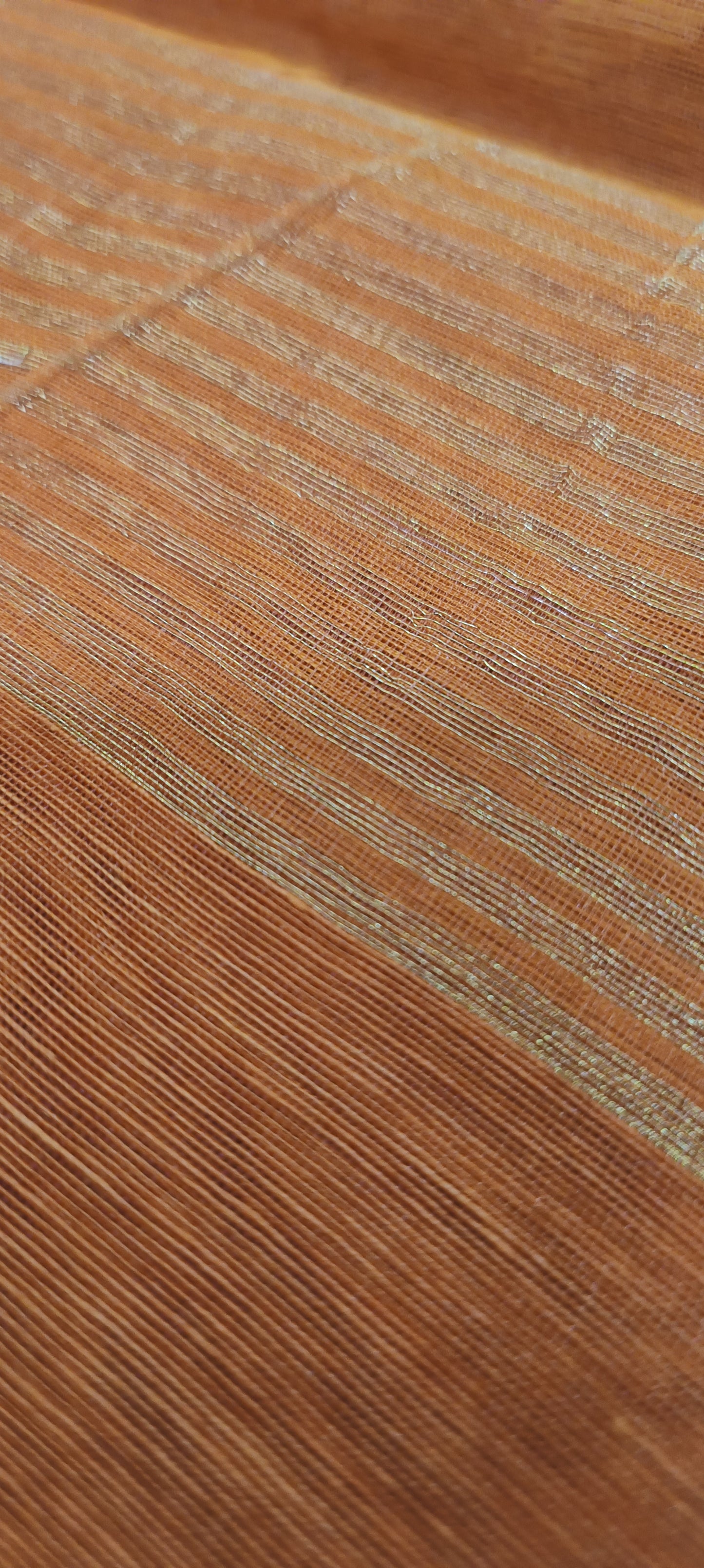 Amber Grove Muslin Saree with Tree Motifs