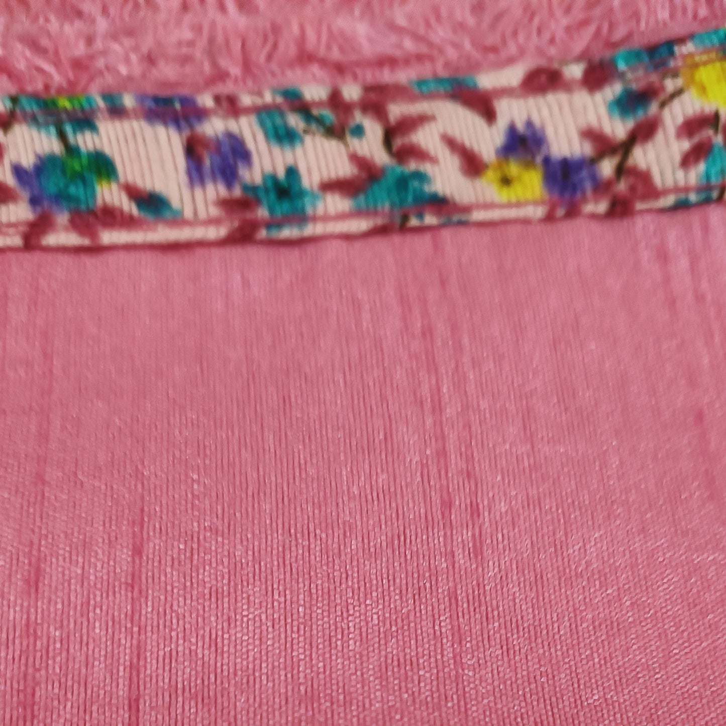 Bubble Mint & Blossom Stripe Chiffon Saree