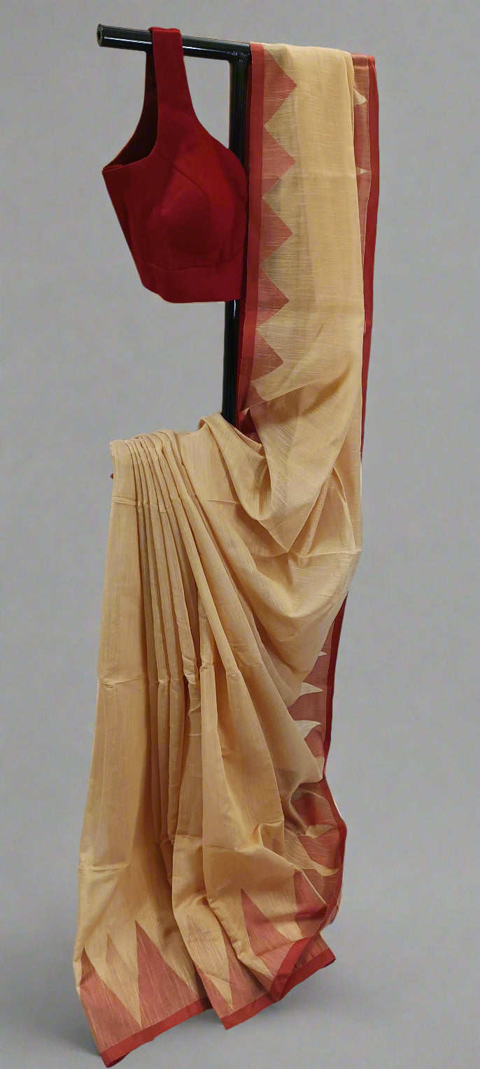 Lalrekha Cotton Saree