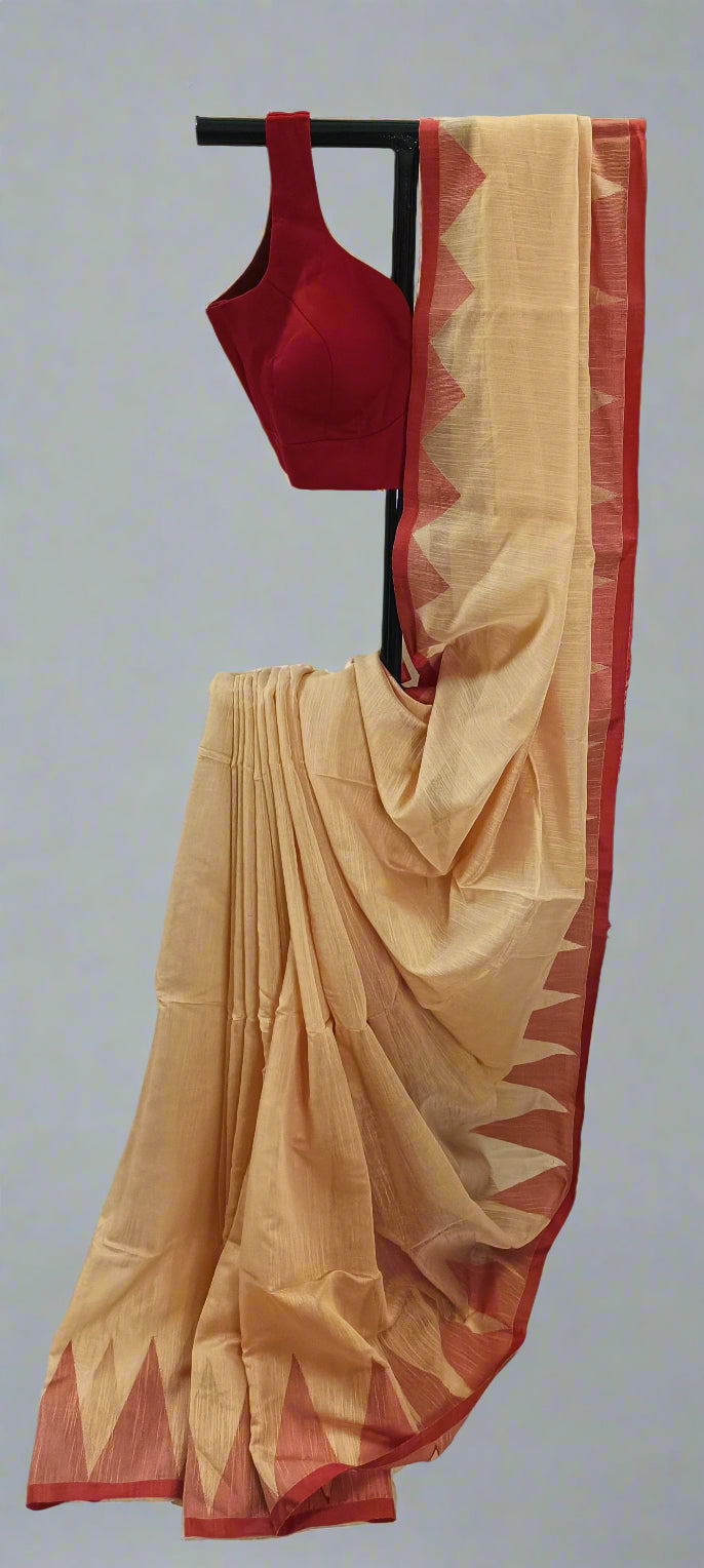 Lalrekha Cotton Saree