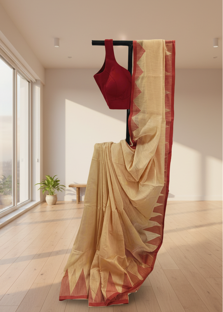 Lalrekha Cotton Saree