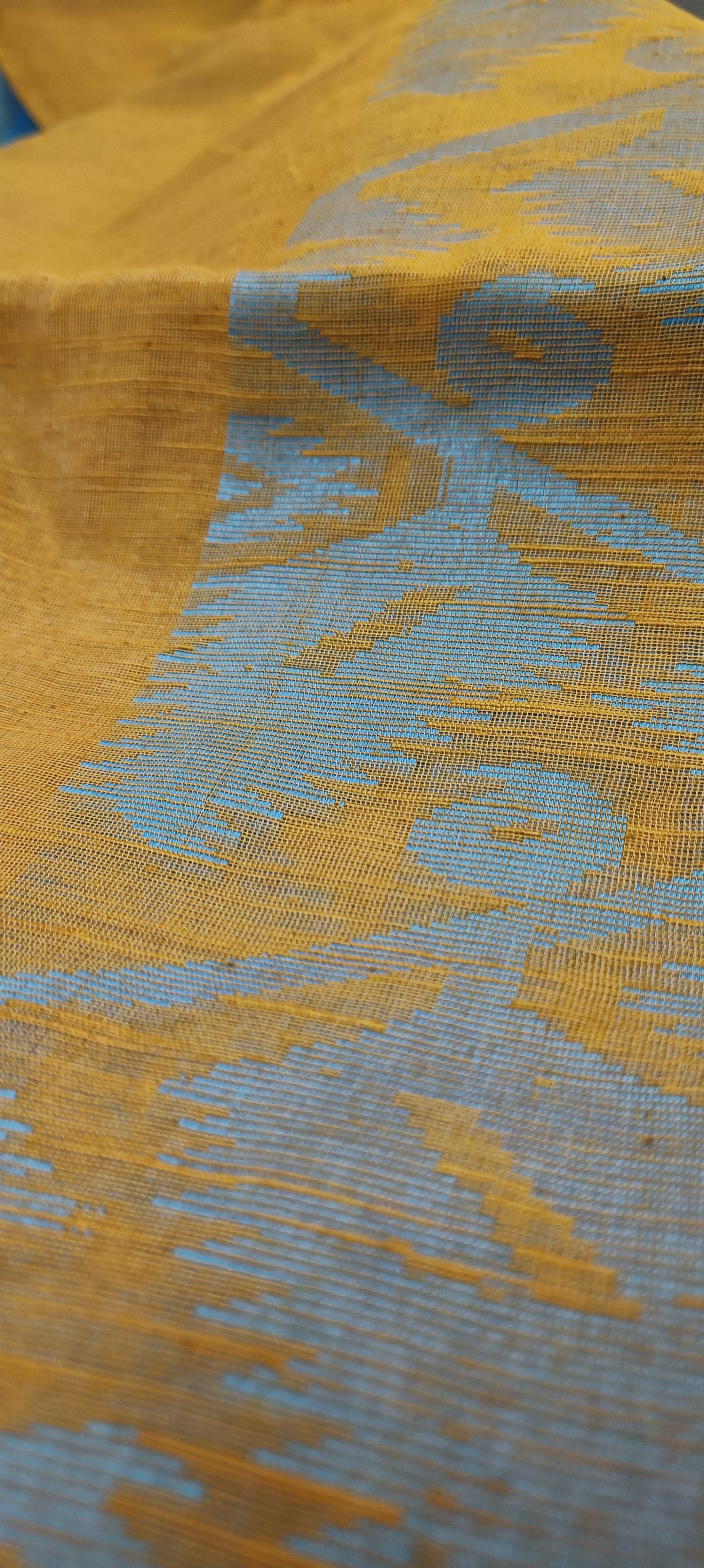 Horizon Dust Cotton-Linen Saree