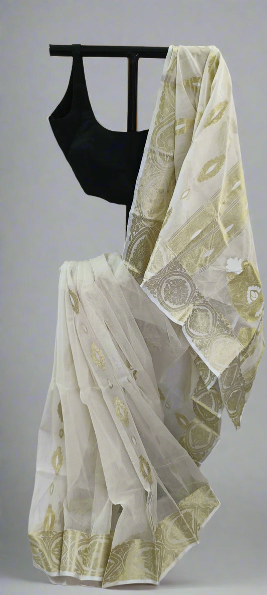 Temple Dew Dhakai Taant Saree