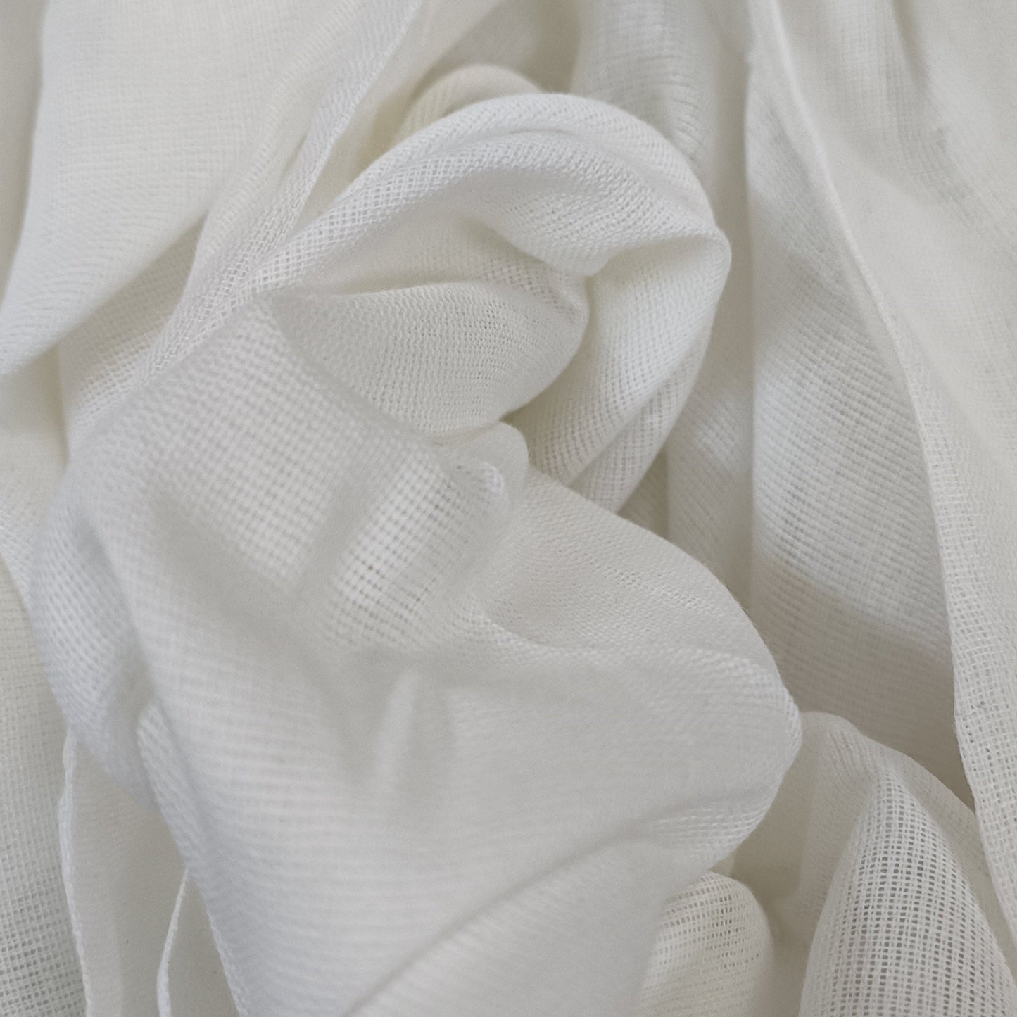 Utsav Shwet Cotton Hand Block Saree