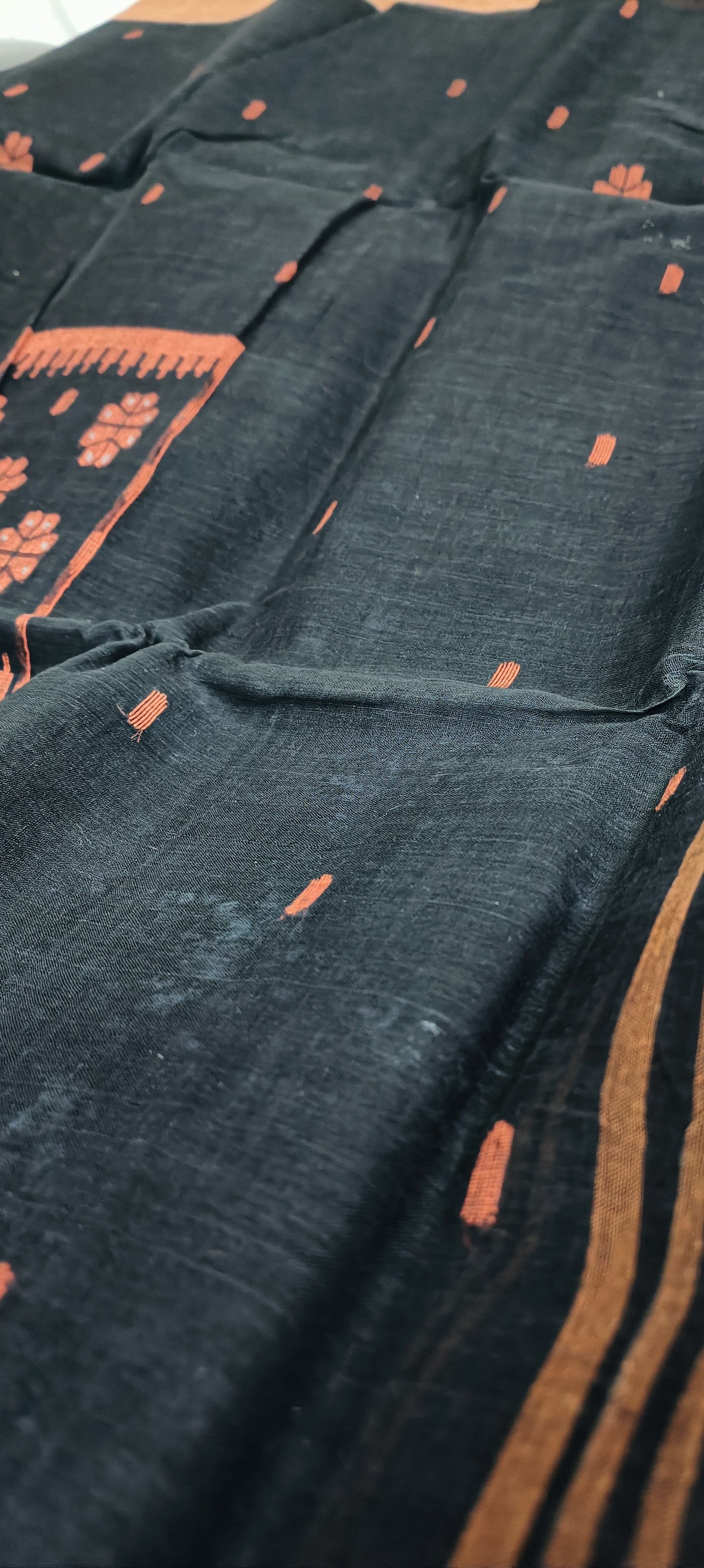 Midnight Kansa Dhakai Taant Saree