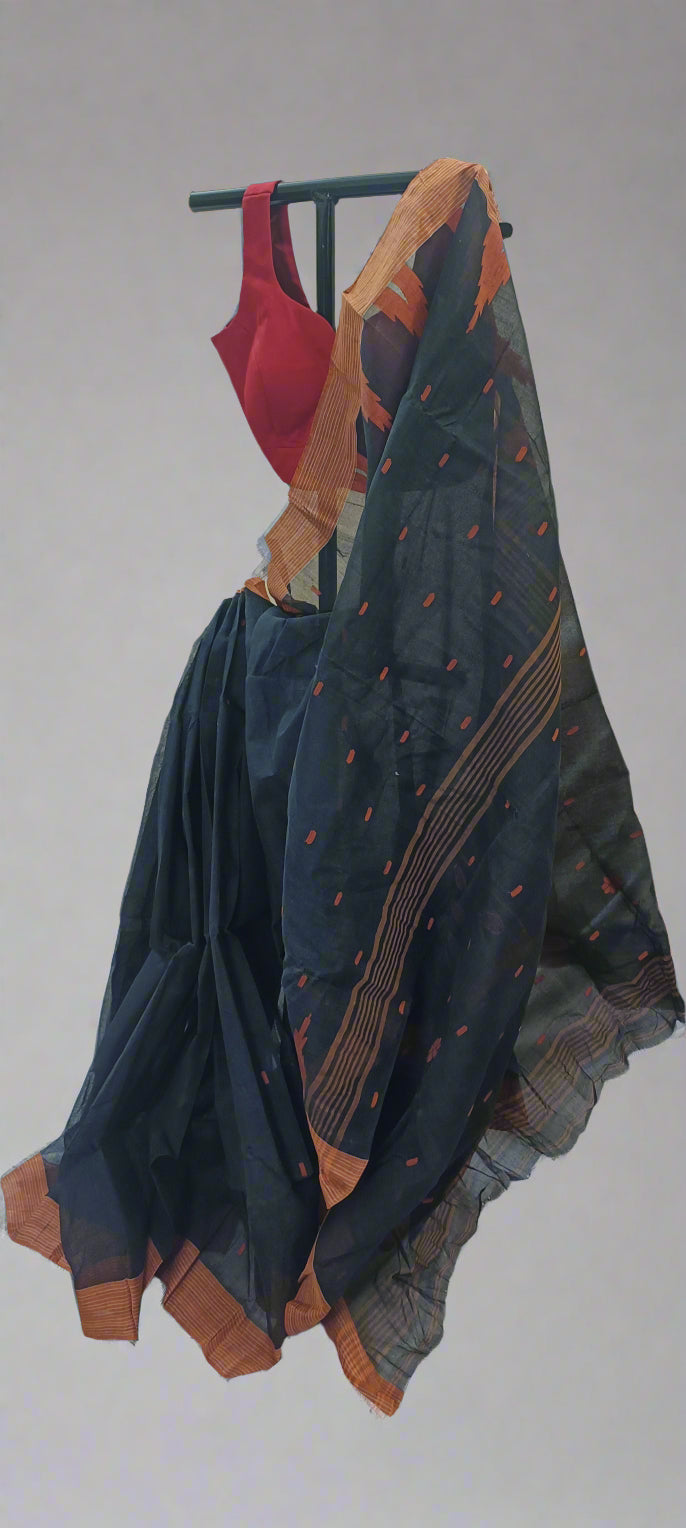Midnight Kansa Dhakai Taant Saree