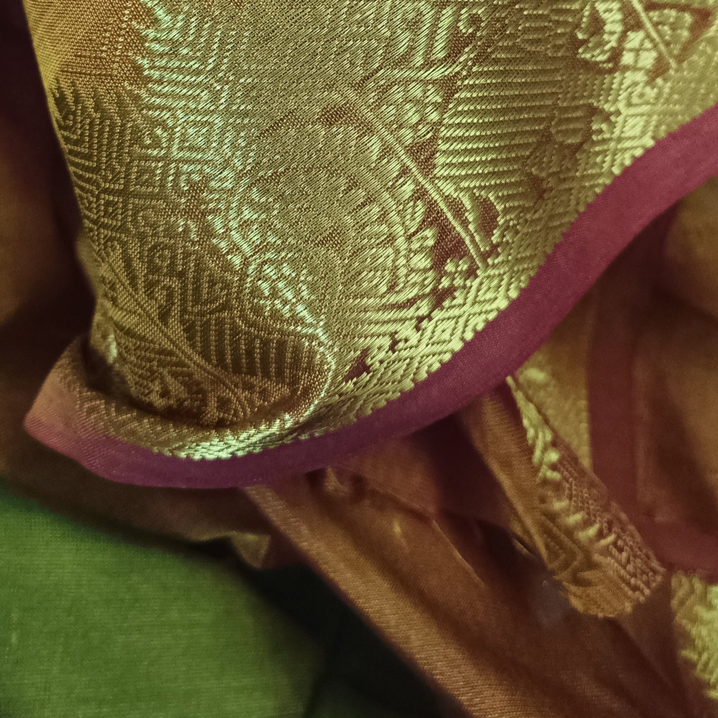 Kaanchan Harit Pure Silk Saree