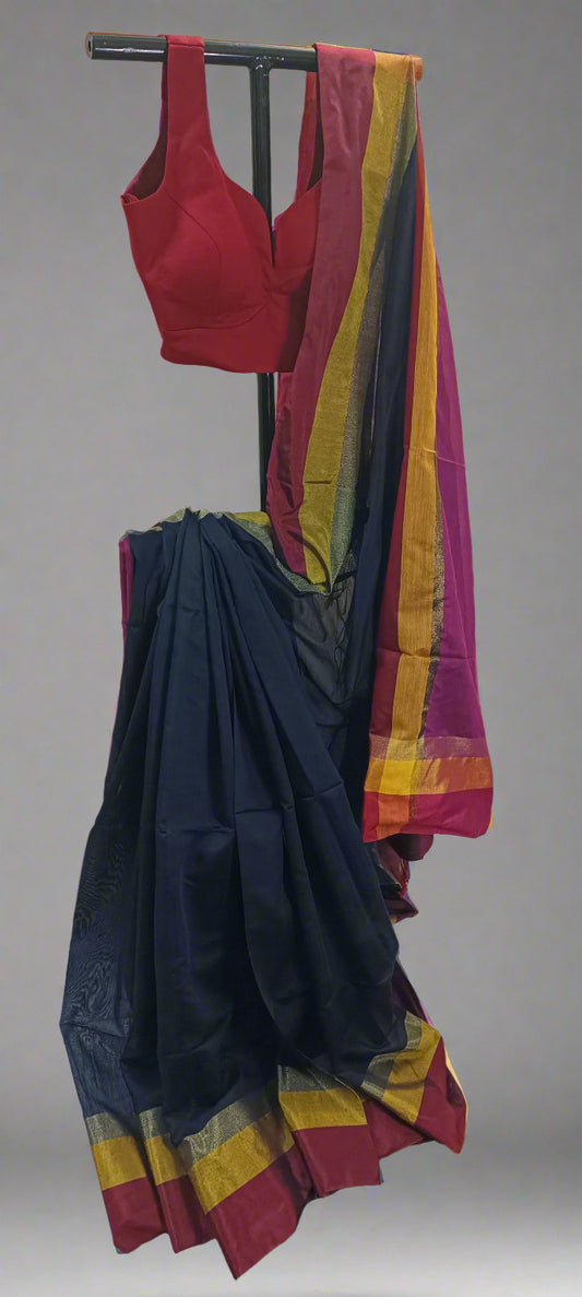Bijuri Linen Cotton Saree