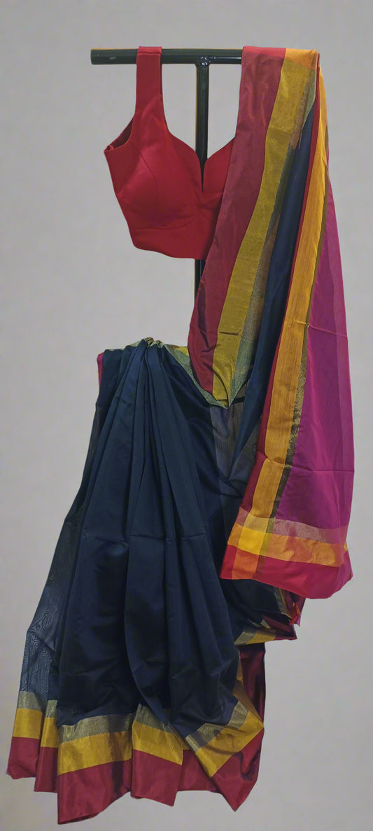 Bijuri Linen Cotton Saree