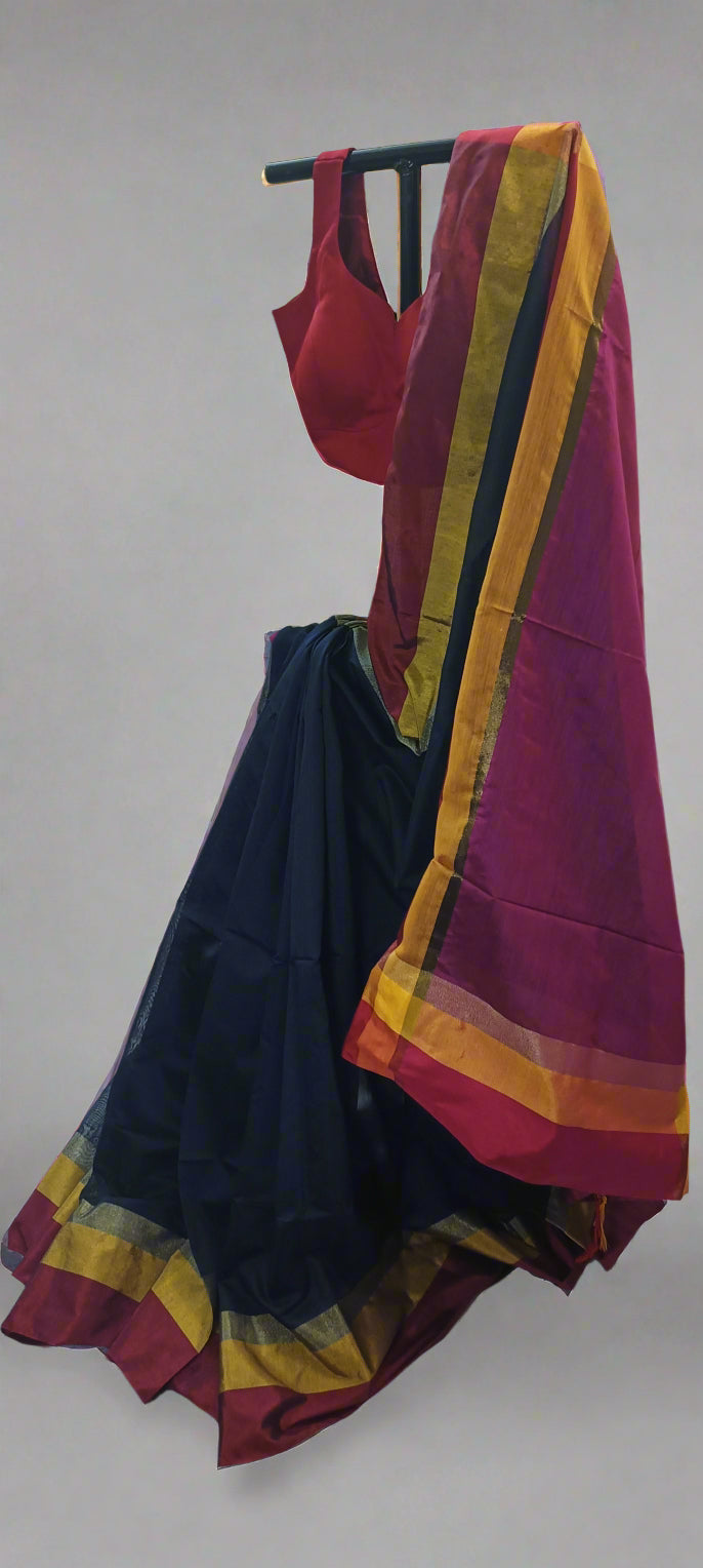 Bijuri Linen Cotton Saree