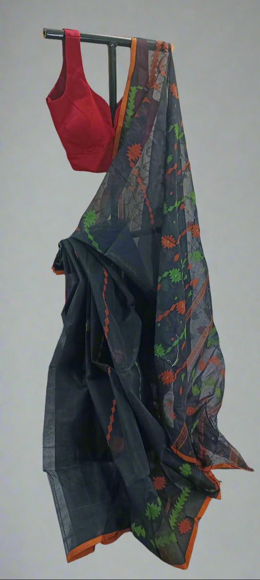 Kaal Pushpa Dhakai Taant Saree