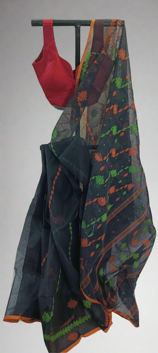 Kaal Pushpa Dhakai Taant Saree