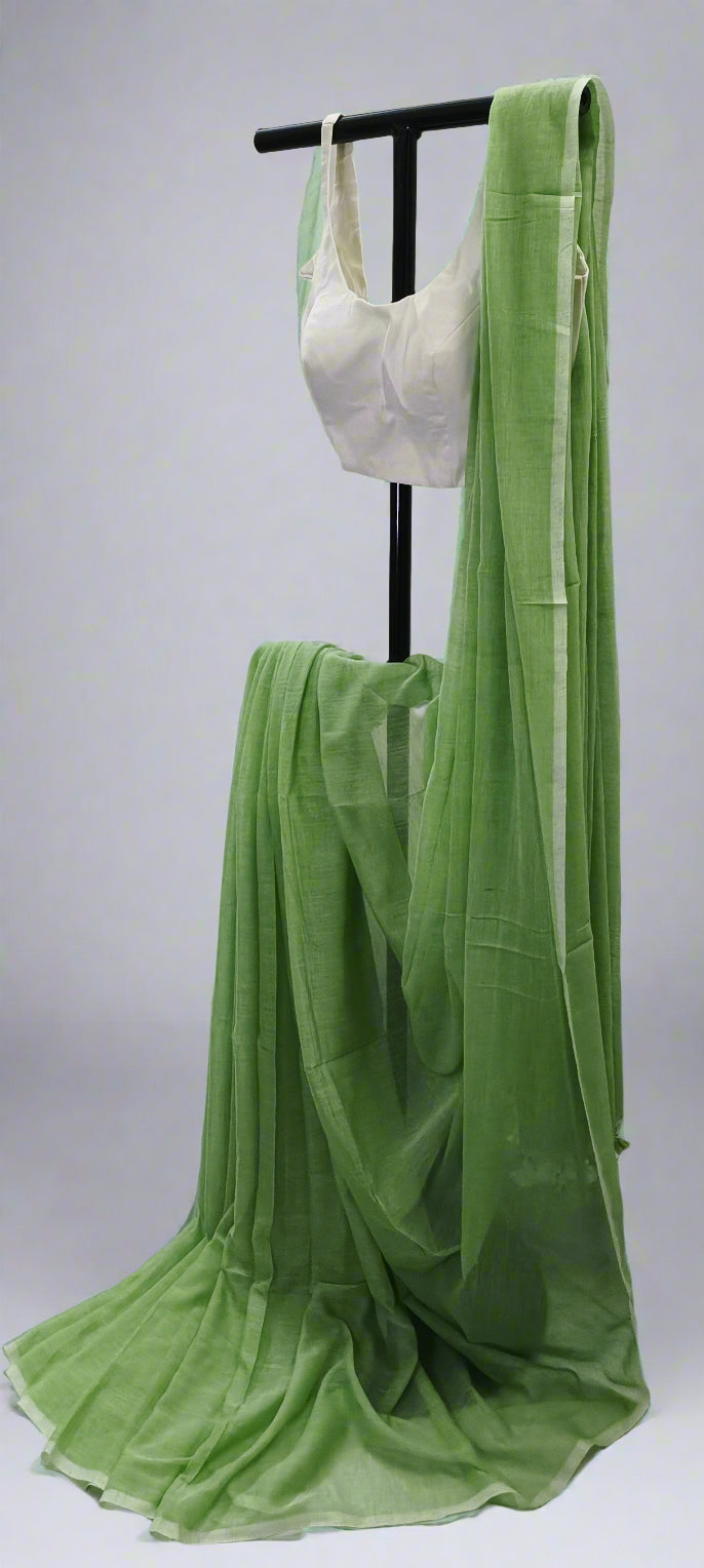 HARIYAALI Mul Cotton Saree